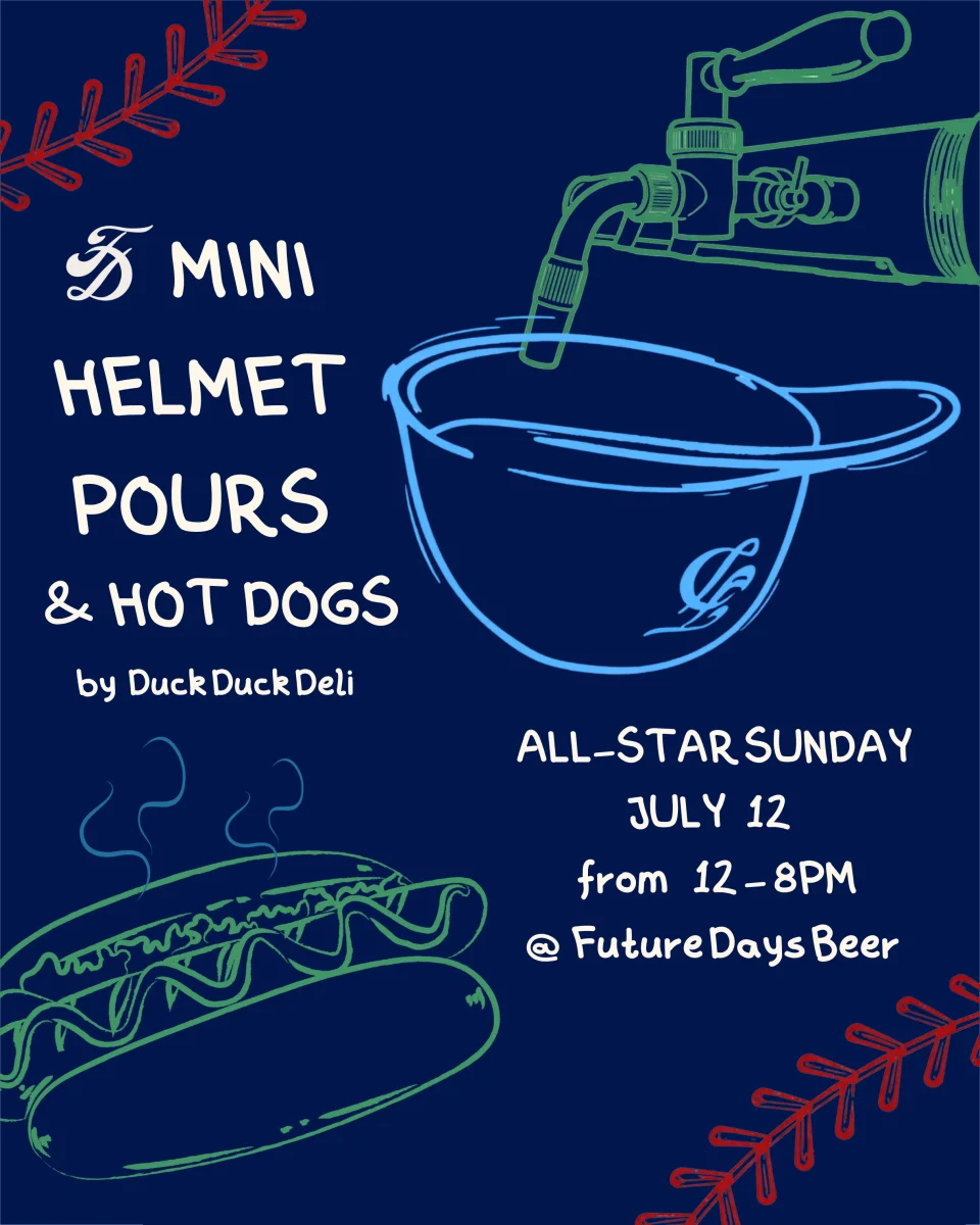 All-Star Sunday Helmet Pours & Hot Dogs at Future Days Beer Company!