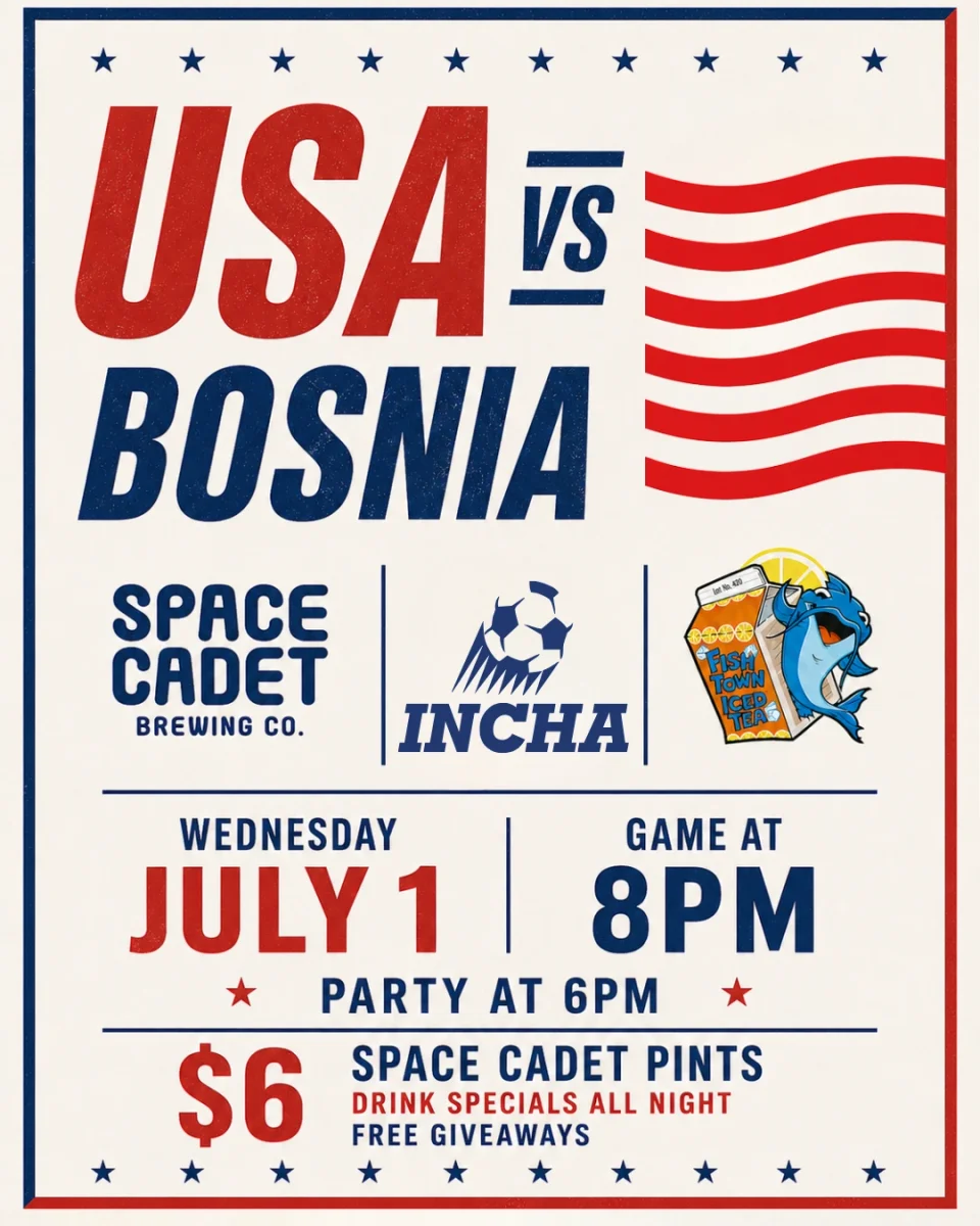 USA vs Bosnia Round 1 Watch Party (Space Cadet x Incha Studios at Interstate Drafthouse)